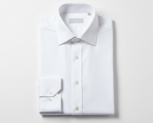 Superfine poplin white shirt