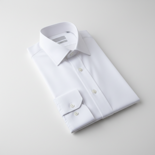 Fine twill white shirt